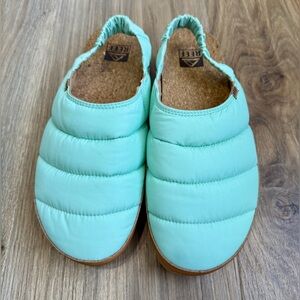 Reef Puff Puff Sage Mint Clog Slip On Slippers Shoes Women’s Size 8 LNC